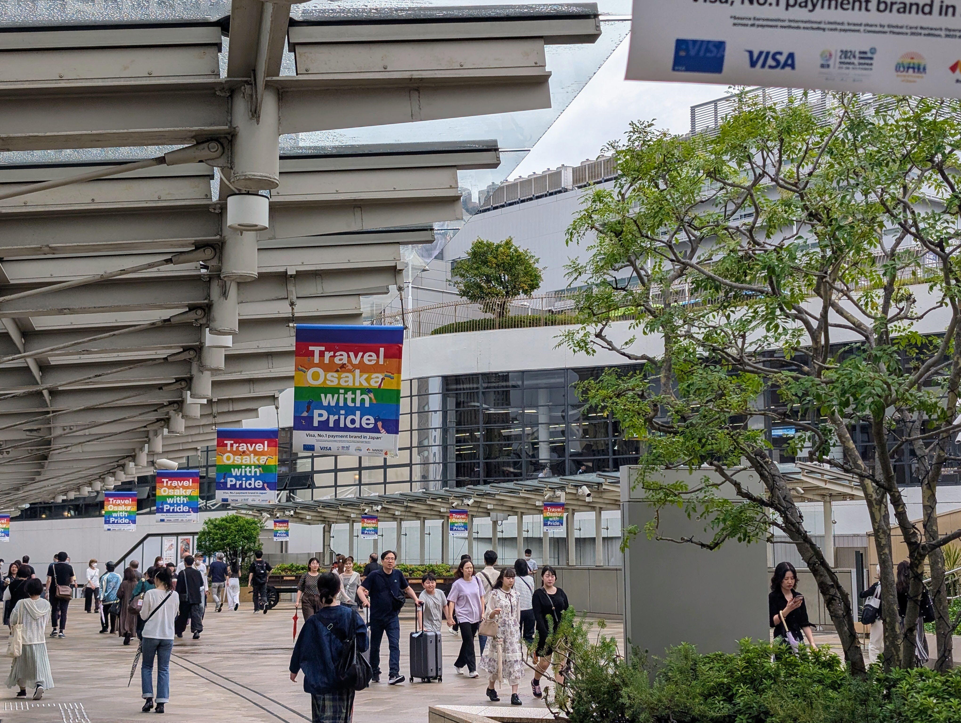 Pride message on display at Namba Parks